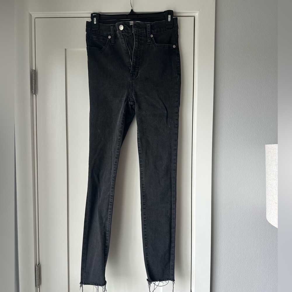 Madewell 11” high rise skinny jean - black